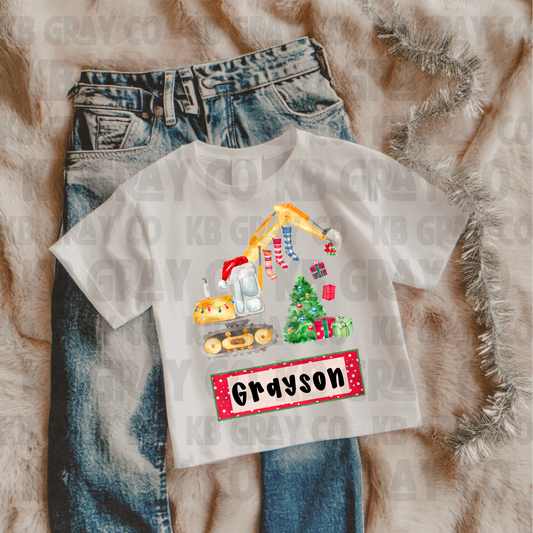Customizable Christmas Excavator - Kids