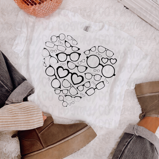 Glasses heart
