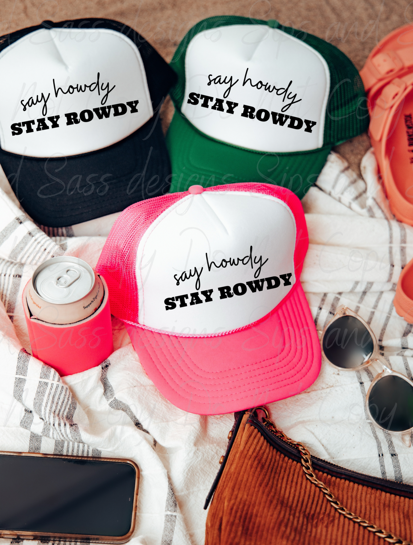 Say howdy stay rowdy Trucker Hat
