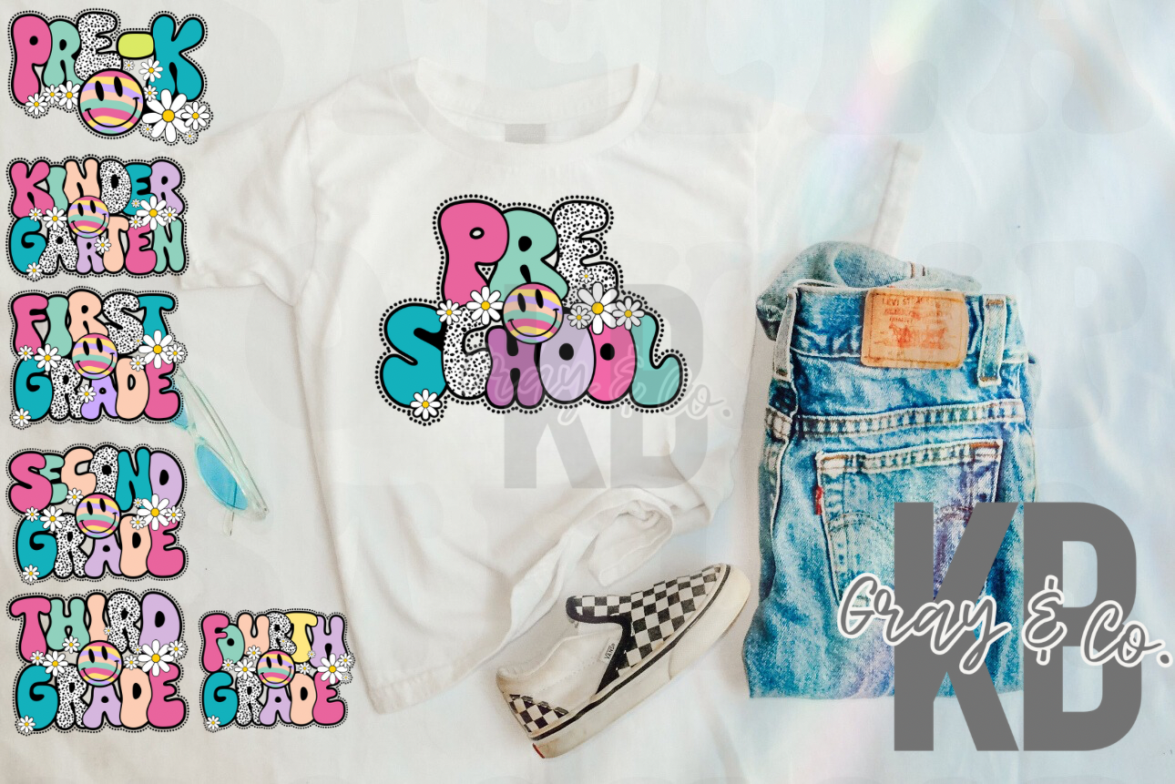 Retro Back to School Pink
