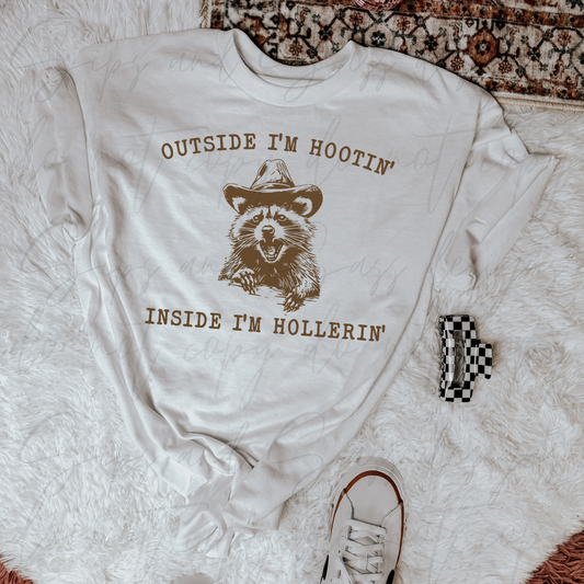 Outside I’m hootin