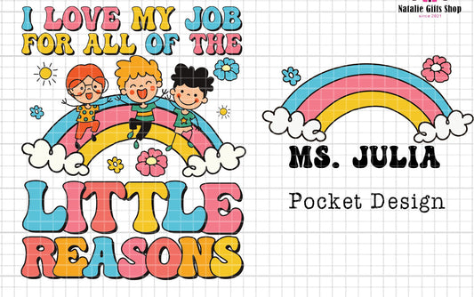 Little reasons (with back and pocket design)