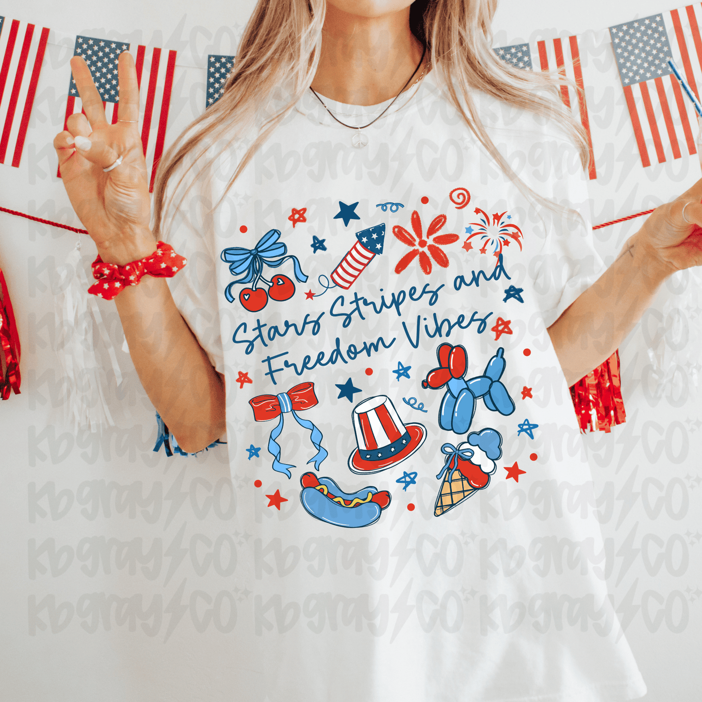 Stars stripes and freedom vibes