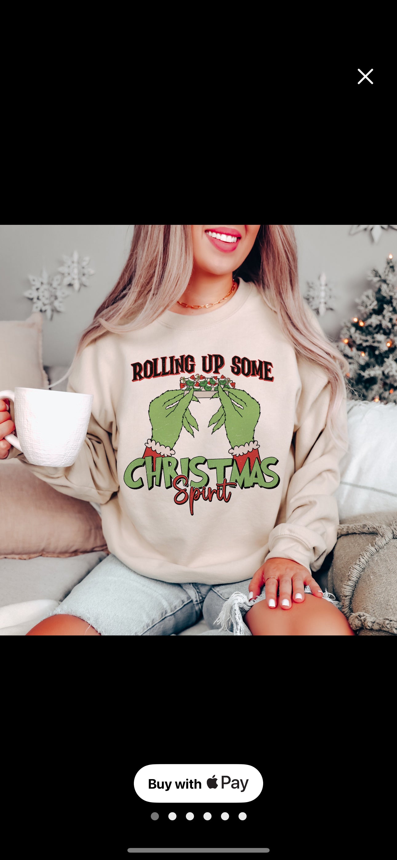 Rolling up Christmas spirit grinch