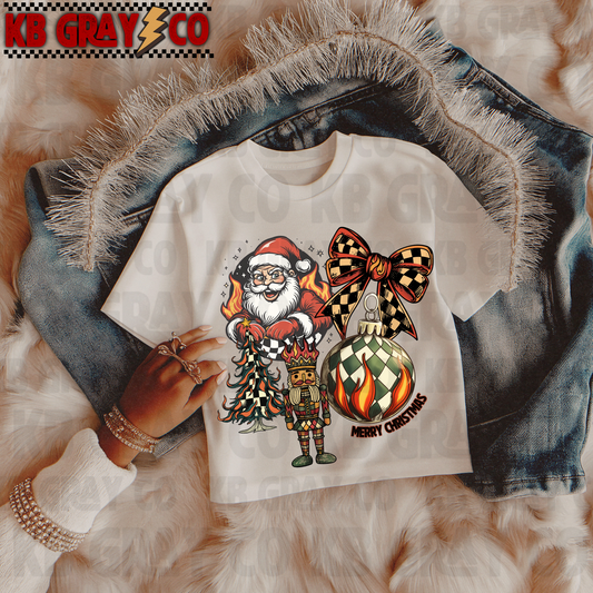 Edgy Christmas with bow - Kids