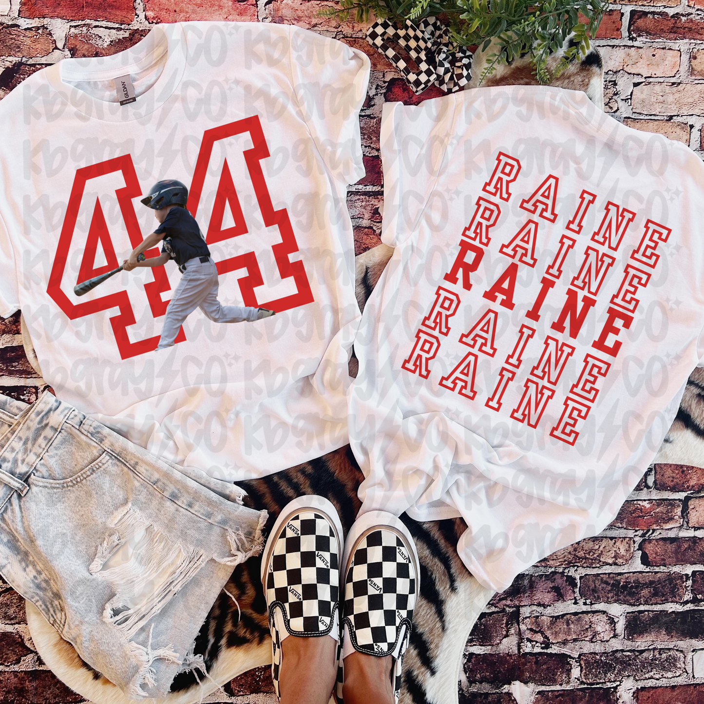 Custom front and back sport shirt