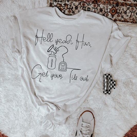 Get your tits out pumping