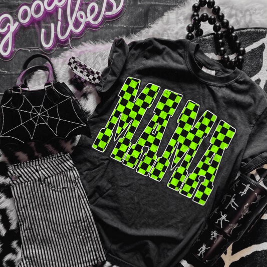 Mama - checkered print