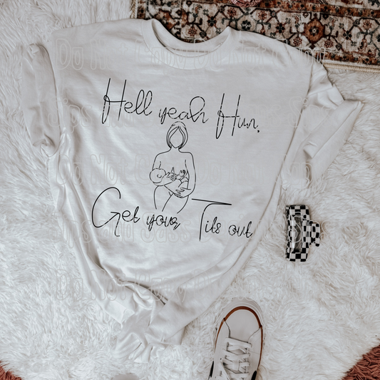 Get your tits out breastfeeding