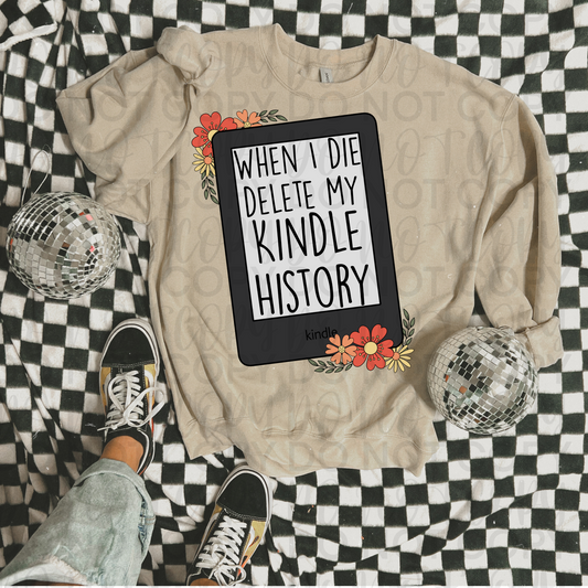Delete my kindle history