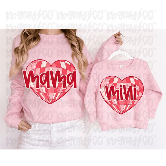 Mini Disco Valentine heart
