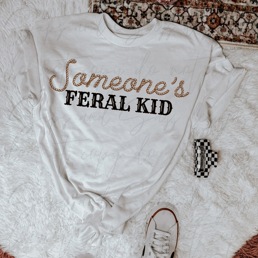 Someone’s feral kid  infant toddler and child