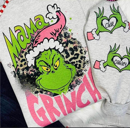 Mama Grinch with Sleeve design