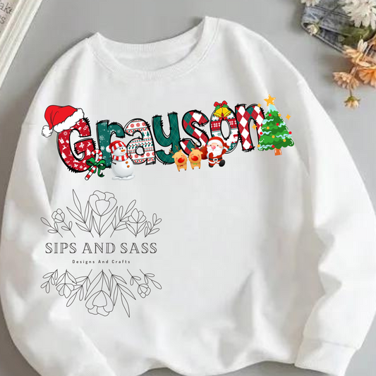 Custom winter name infant, toddler, child
