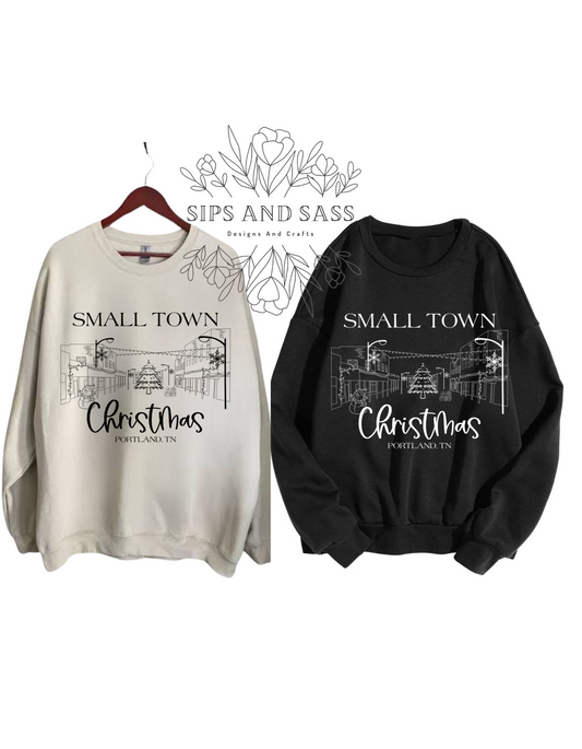 Small Town Christmas (White)- Portland