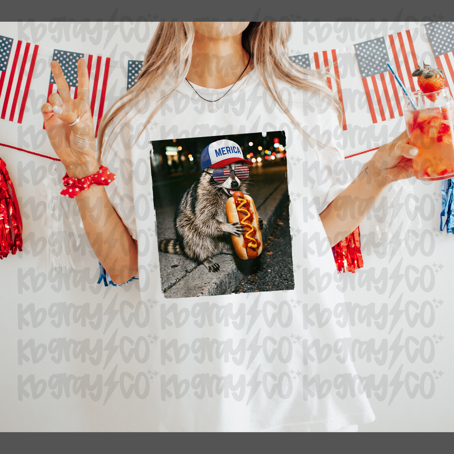 4th of July raccoon