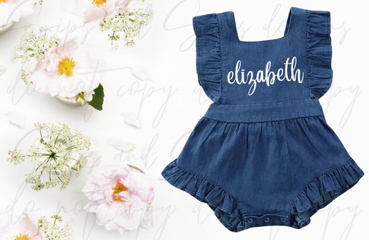 Denim Bubble Romper