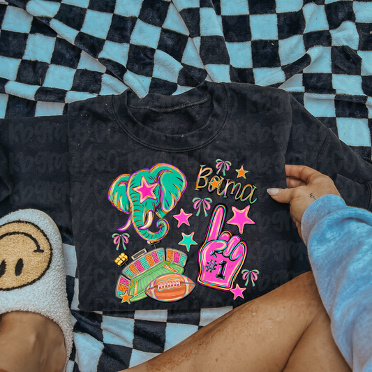 Preppy Mascot Bama - infant toddler and youth