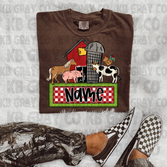 Farm Custom Name - kids
