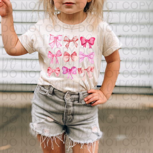 Pink Bow infant toddler and child