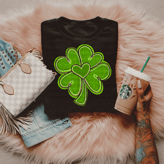 Clover with heart