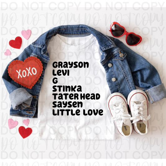 Customized Nickname shirt