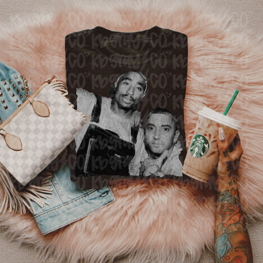 Black and white - Tupac and Eminem
