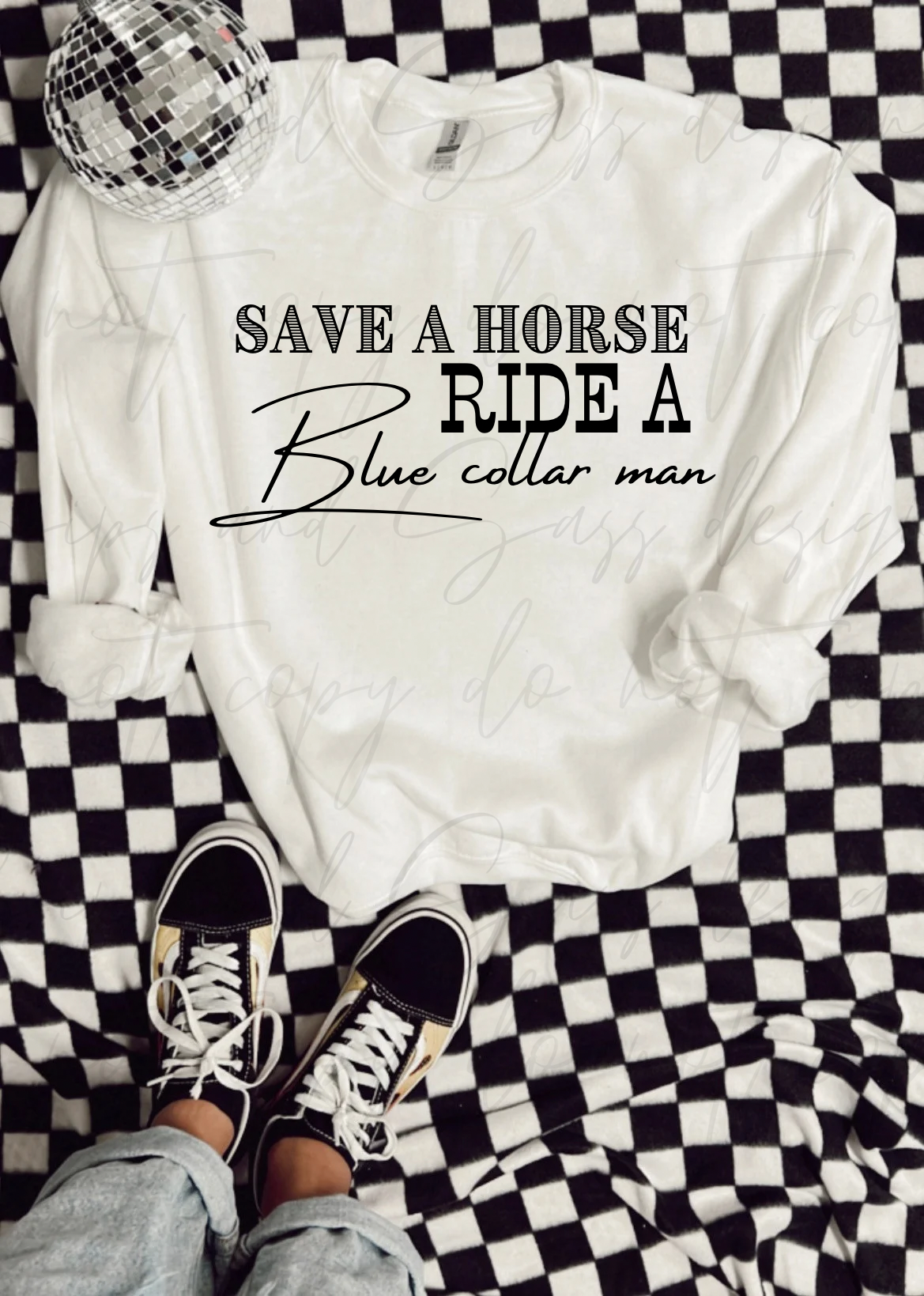 Save a horse ride a blue collar man