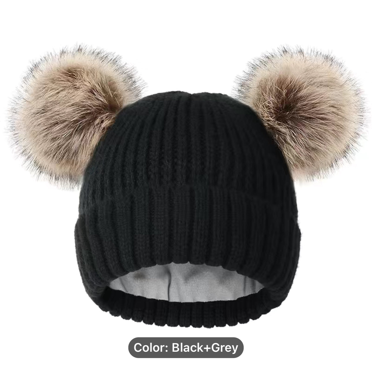 Customized Beanies Double Pom