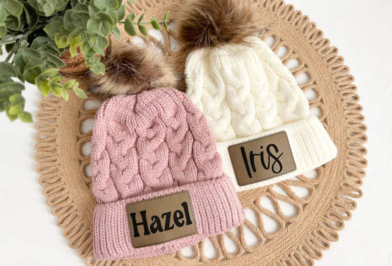 Customized Beanies single Pom
