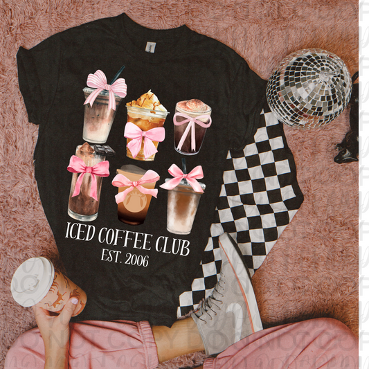 Ice coffee club bows