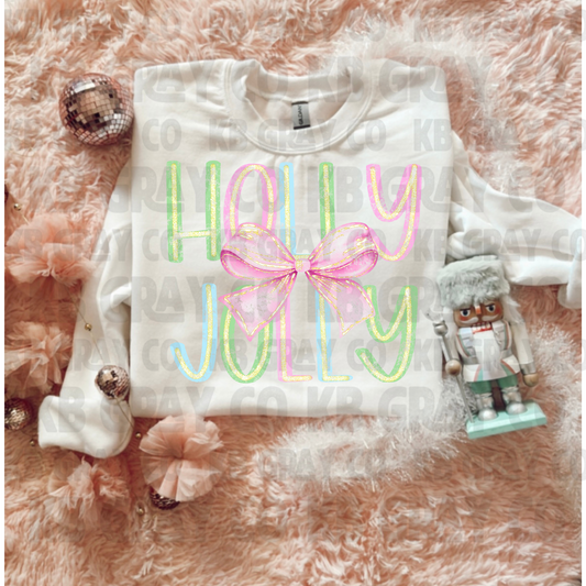 Pastel Holly Jolly