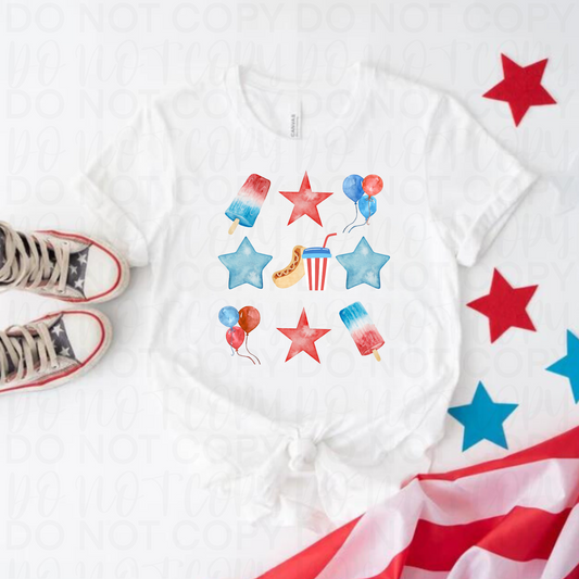 Fourth of July collage infant toddler and child