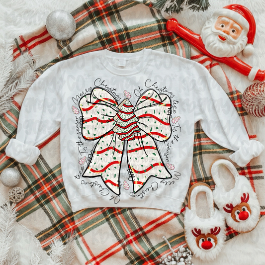 Christmas Tree Cake Bow