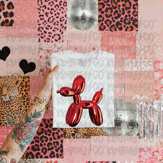 Balloon dog - red