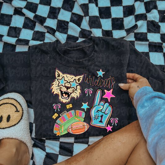 Preppy Mascot Wild Cats - infant toddler and youth