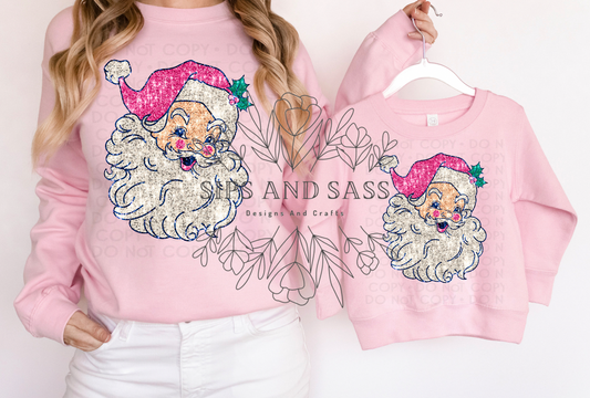 Glitter Claus infant toddler and child