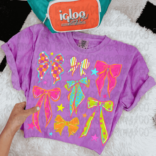 Neon bows