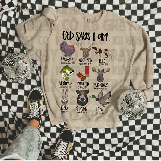God says I am hunting - kids