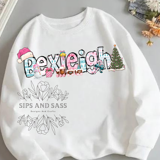 Custom winter name infant, toddler, child
