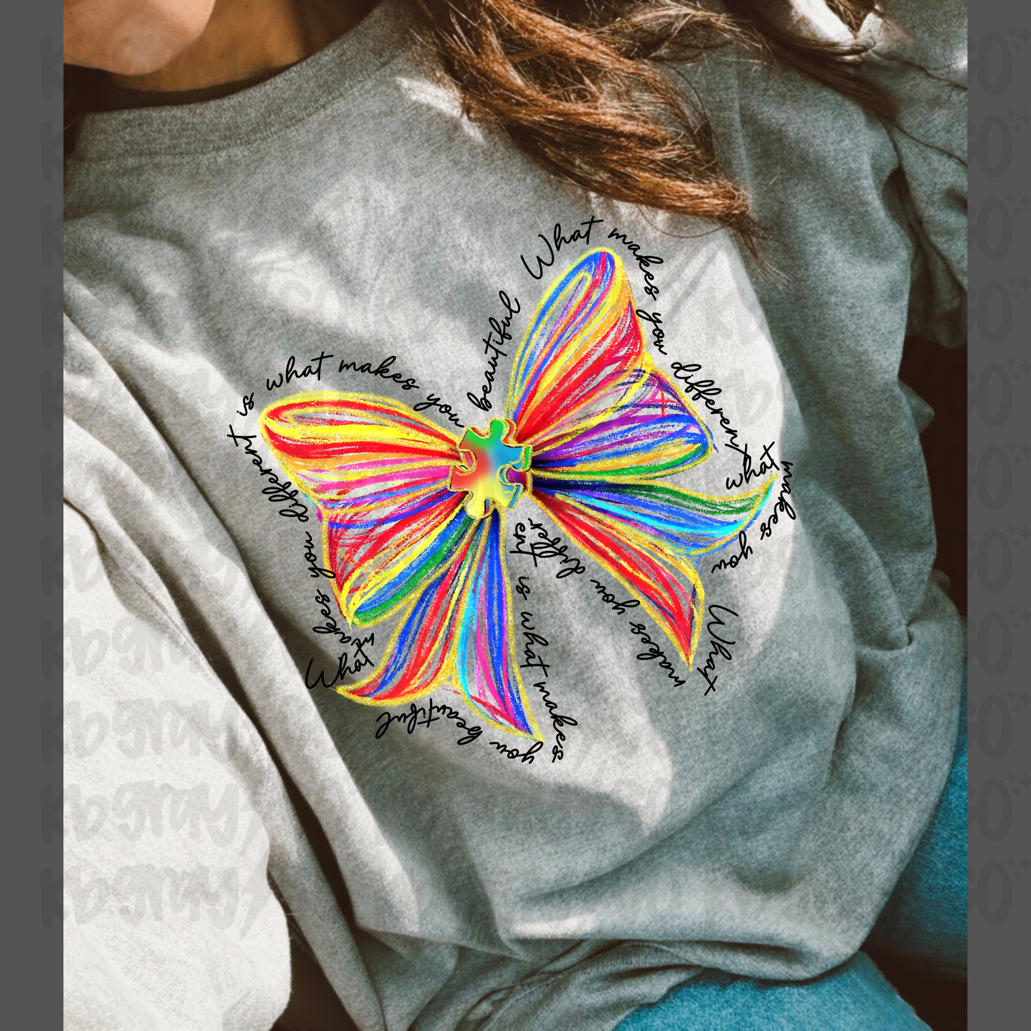 Autism Awareness bow