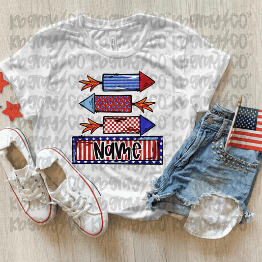 Custom fireworks infant, toddler, and youth