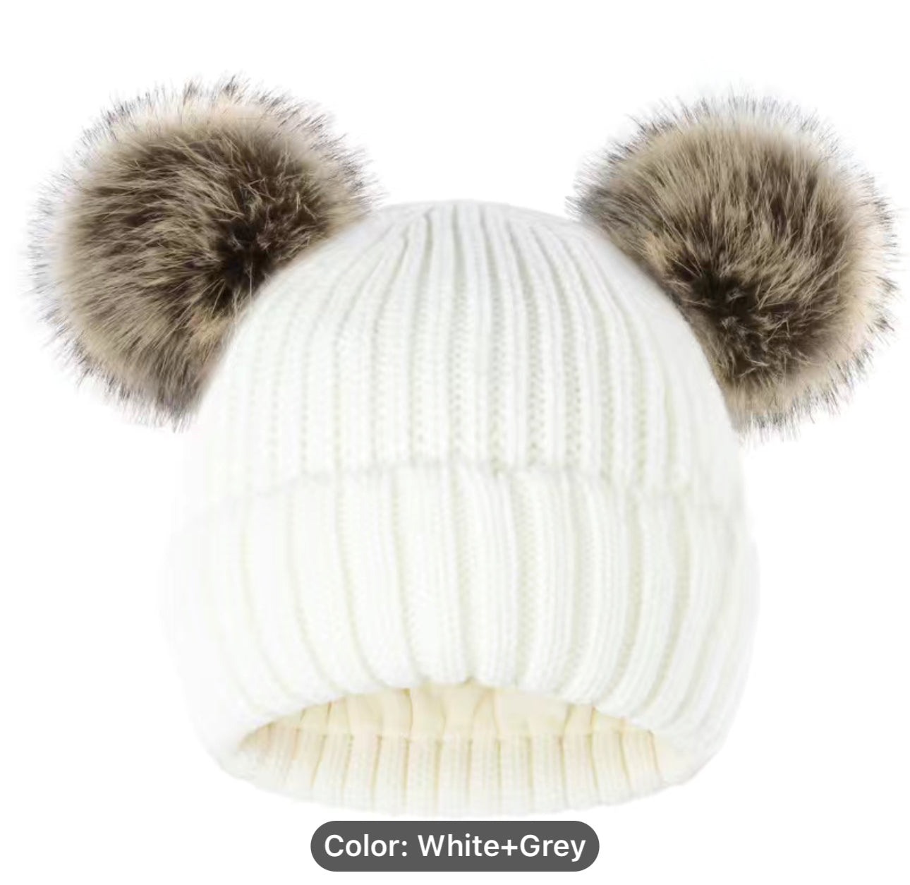 Customized Beanies Double Pom