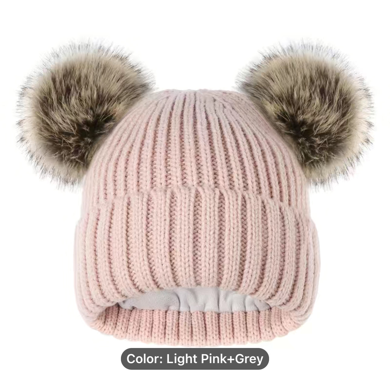Customized Beanies Double Pom