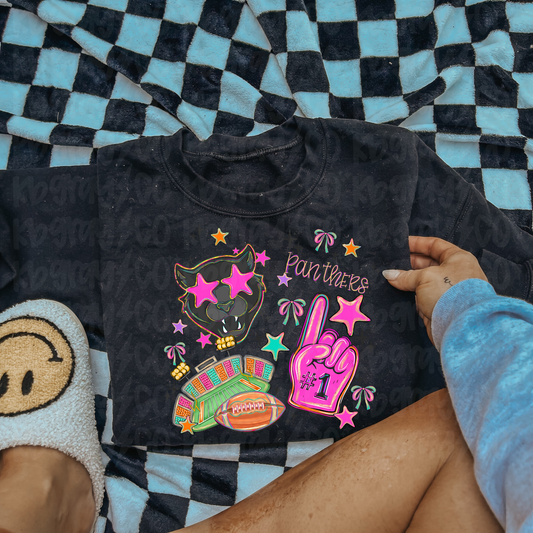 Preppy Mascot Panthers - infant toddler and youth