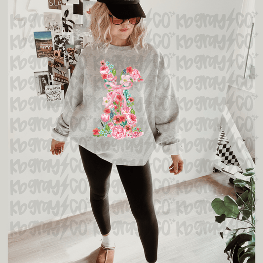 Floral Easter bunny