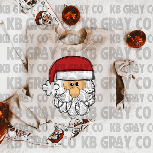 Hand drawn Santa - kids