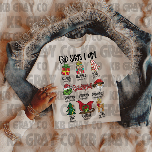 God says I am Christmas - kids