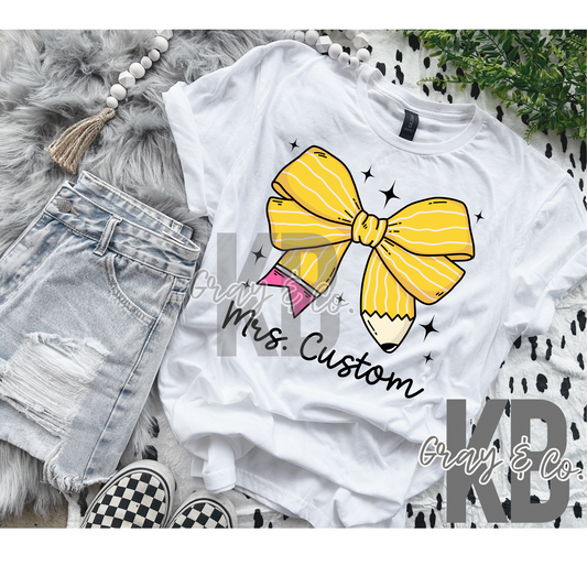 Custom Pencil Bow