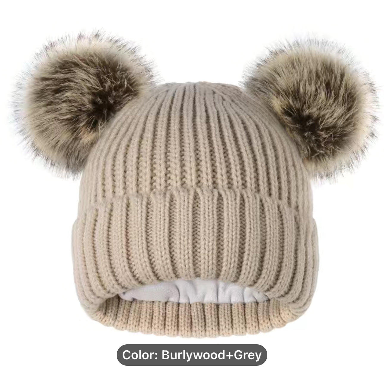 Customized Beanies Double Pom